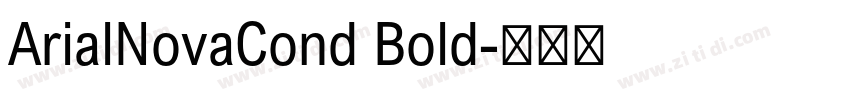 ArialNovaCond Bold字体转换